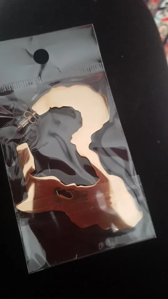 African Heritage Symbol Cutout Earrings