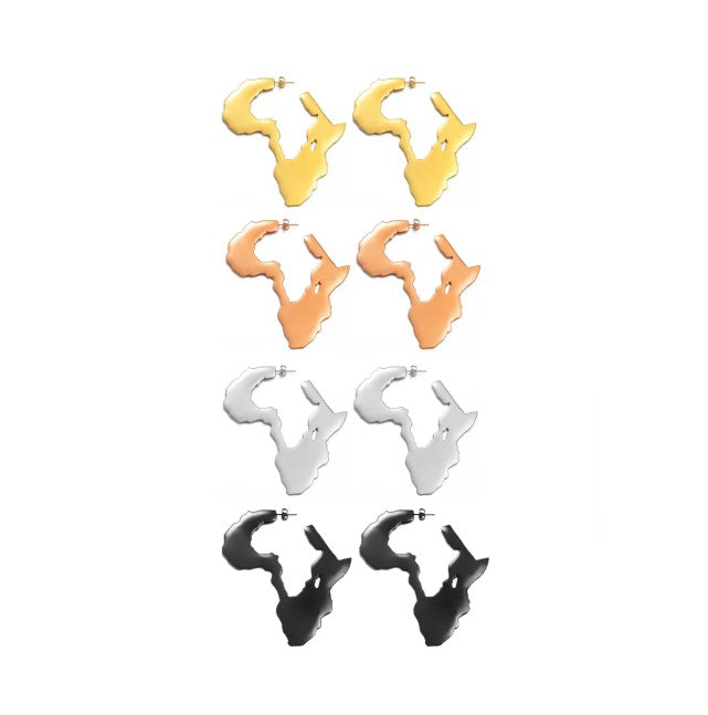 African Heritage Symbol Cutout Earrings