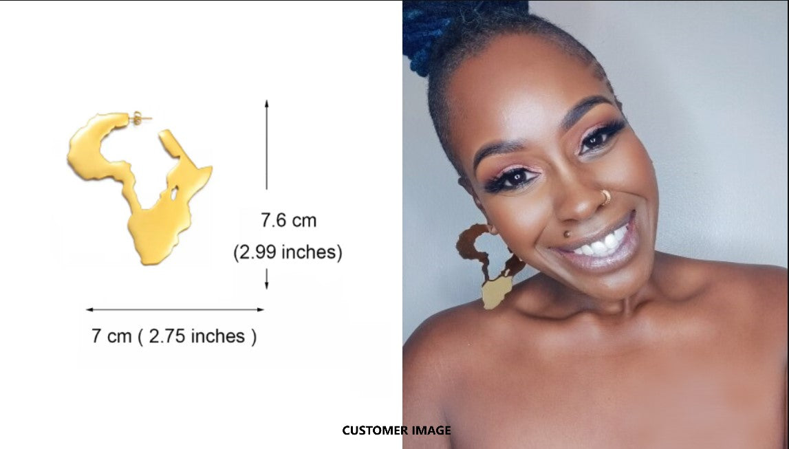 African Heritage Symbol Cutout Earrings