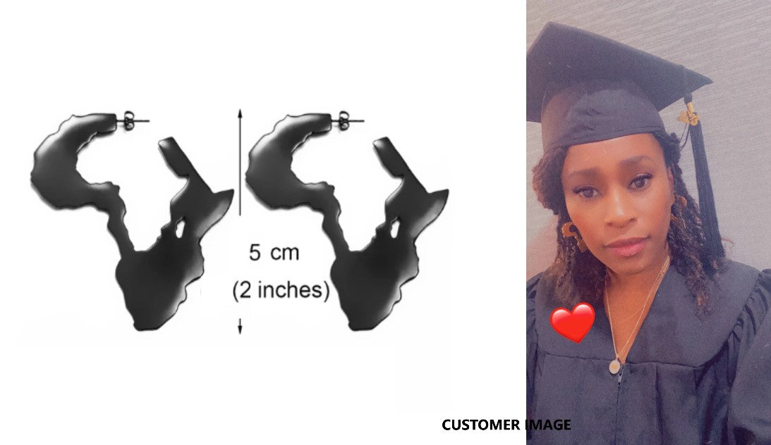 African Heritage Symbol Cutout Earrings
