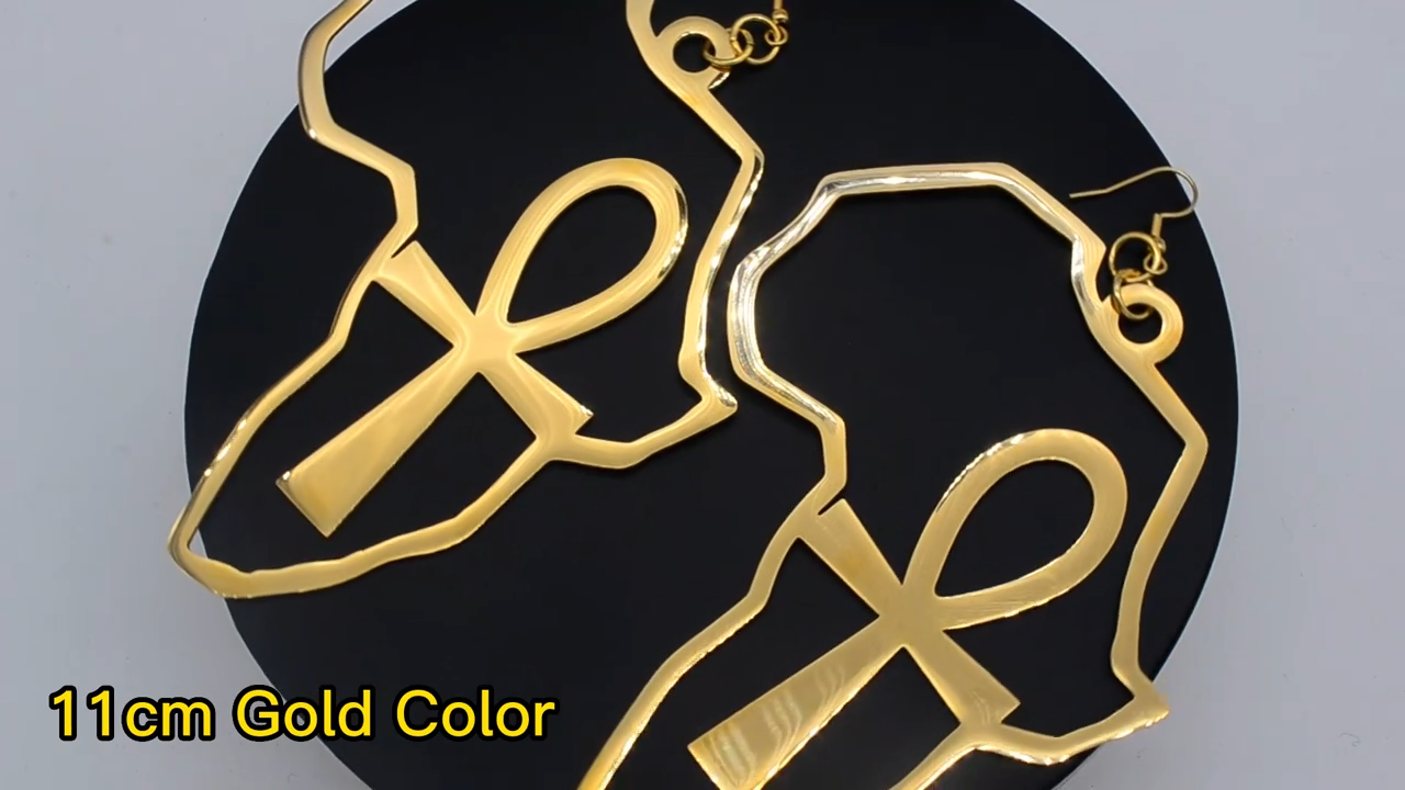 African Heritage Symbol Cutout Earrings