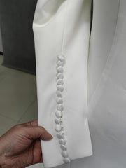 Elegant Mermaid Style Wedding Dress with Vintage Buttoned Sleeves 2-16