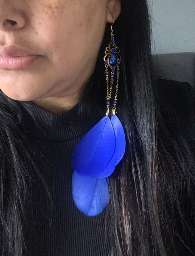Women’s Feather Dangle Earrings