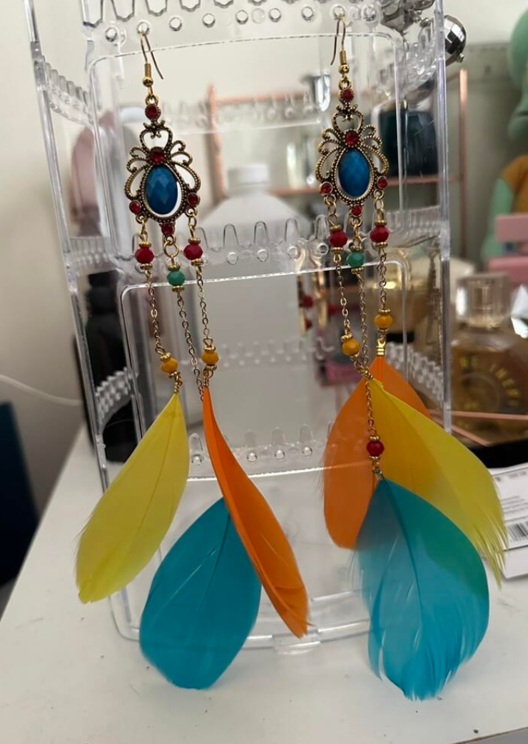 Women’s Feather Dangle Earrings