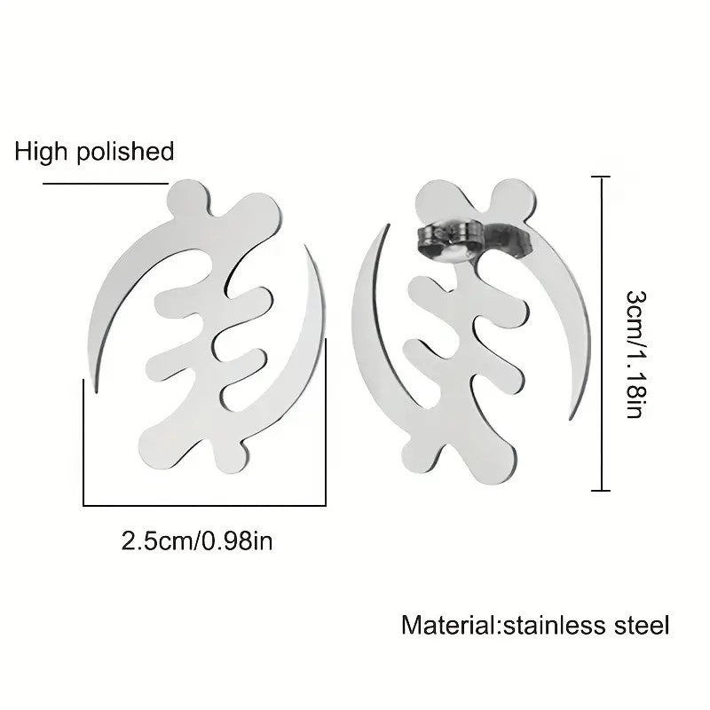 African Heritage Symbol Cutout Earrings
