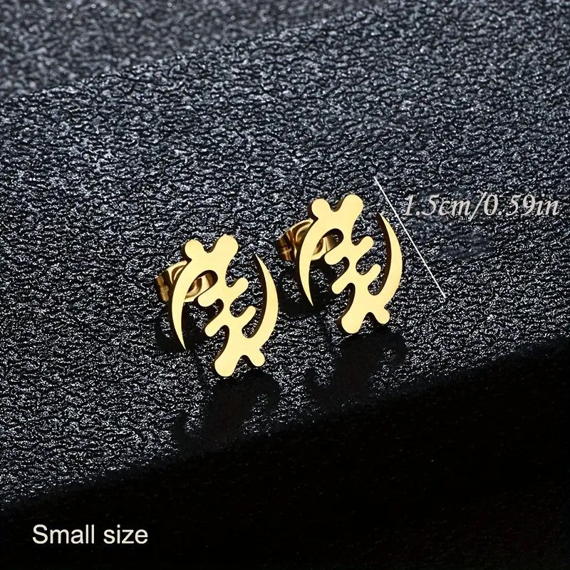 African Heritage Symbol Cutout Earrings