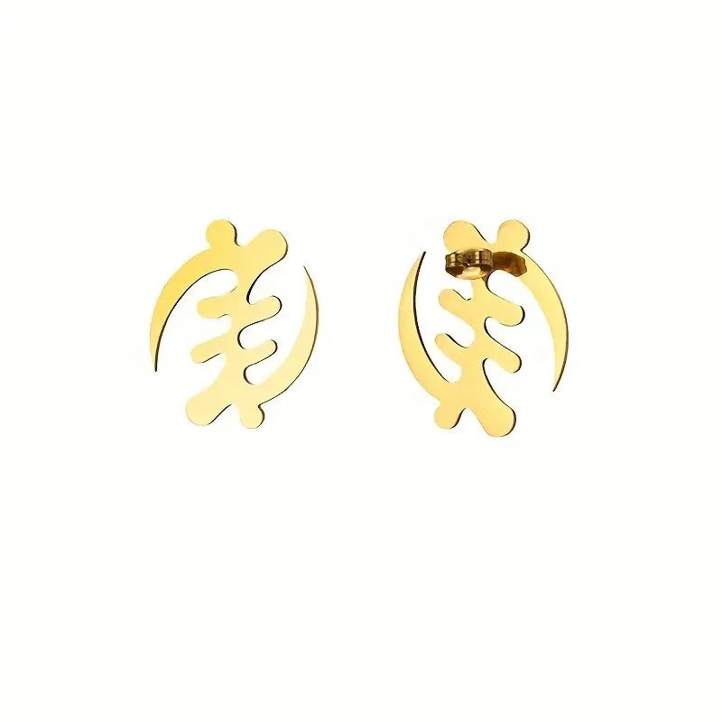 African Heritage Symbol Cutout Earrings