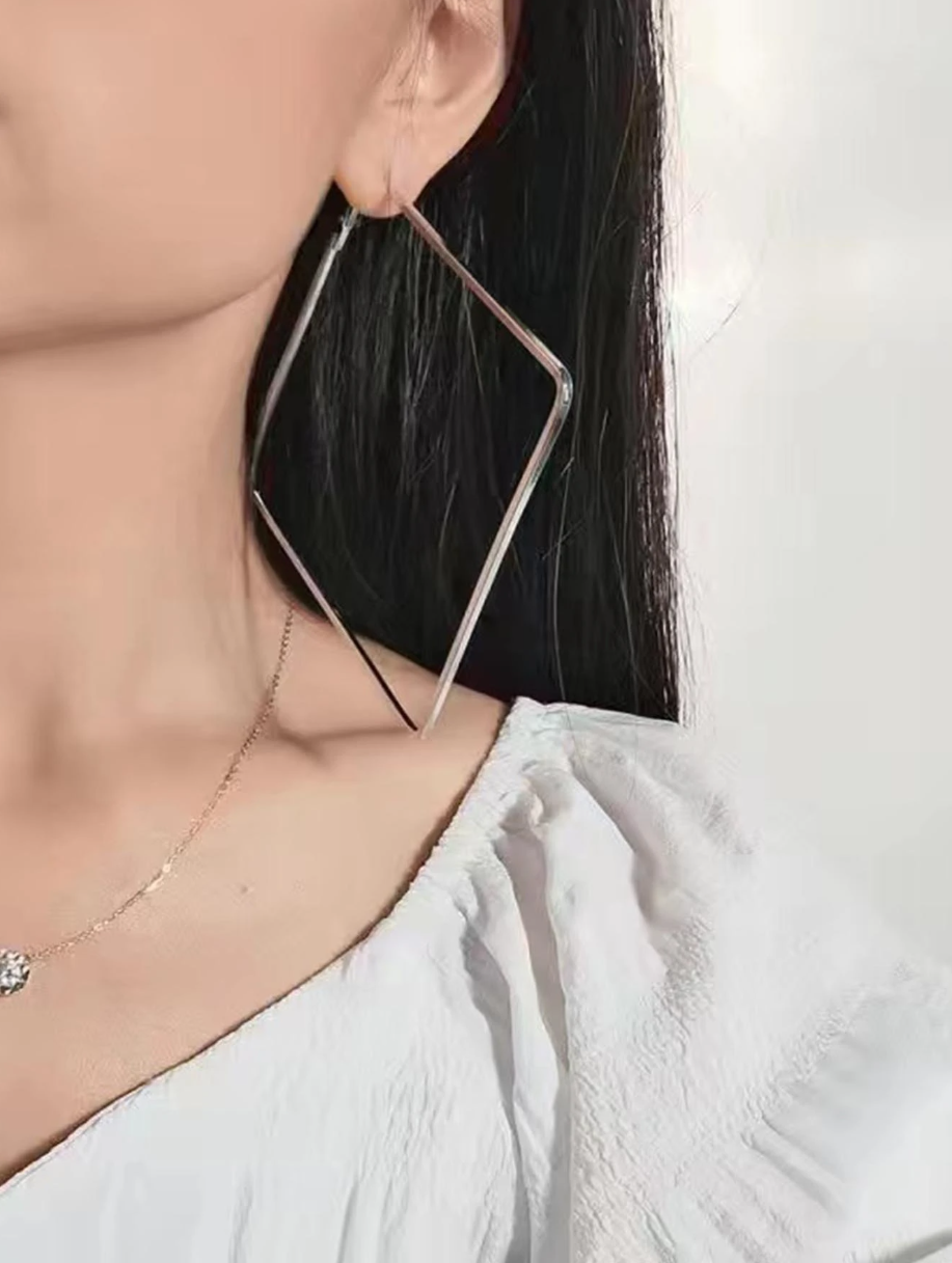 Women's Oversized Square Fashion Earrings