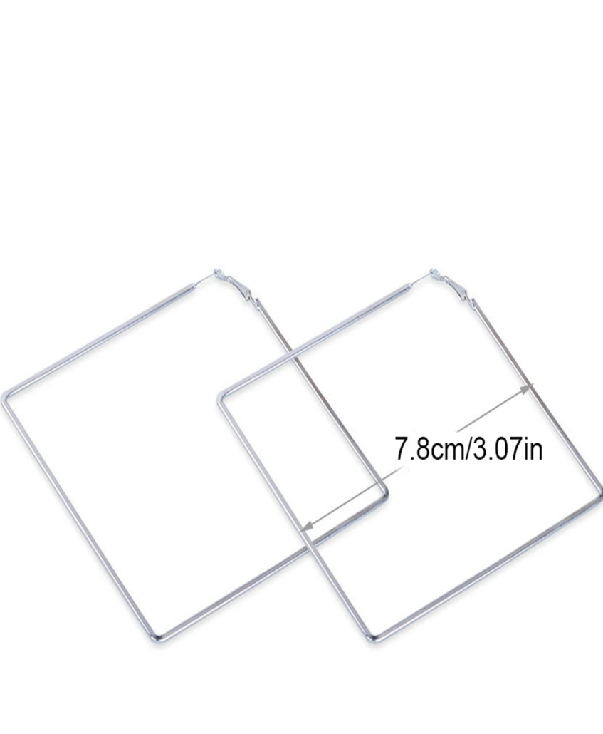 Women's Oversized Square Fashion Earrings