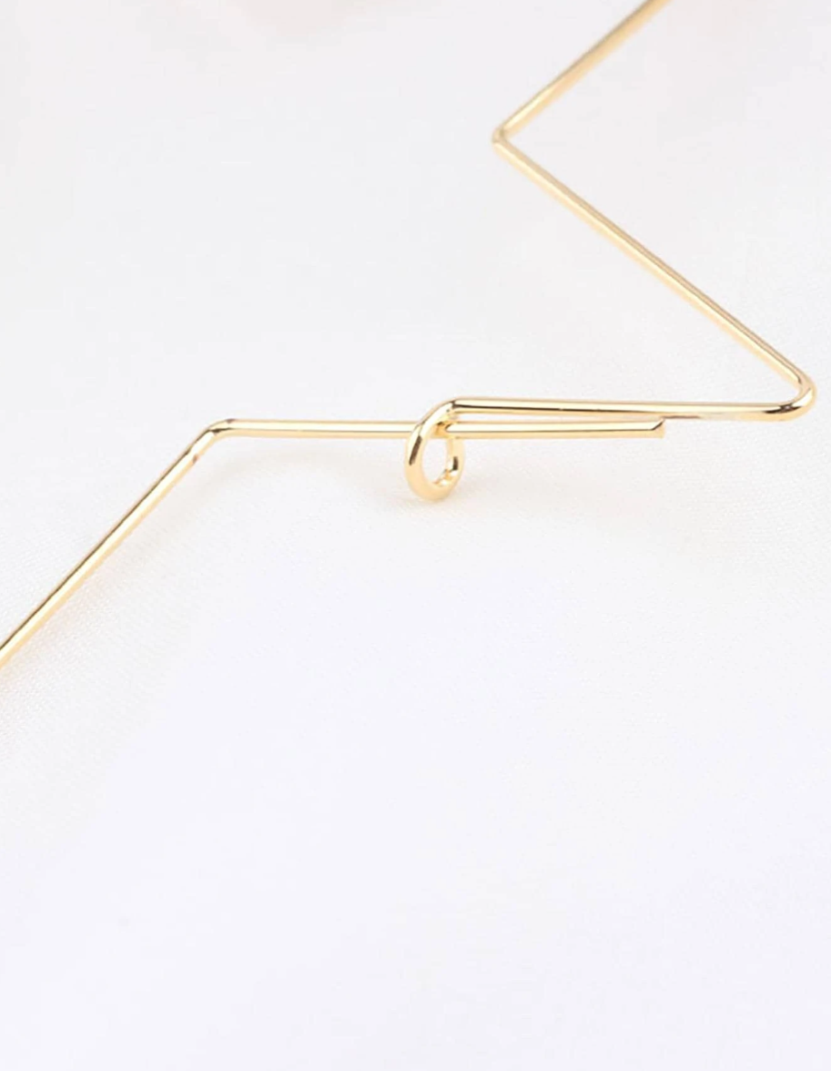 Women’s Hollow Five-Pointed Star Earrings Gold