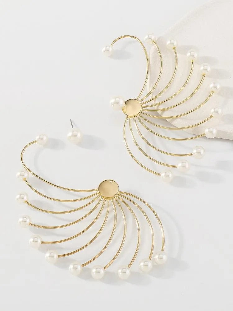 Women’s Swirl Statement Ear Jacket Earrings