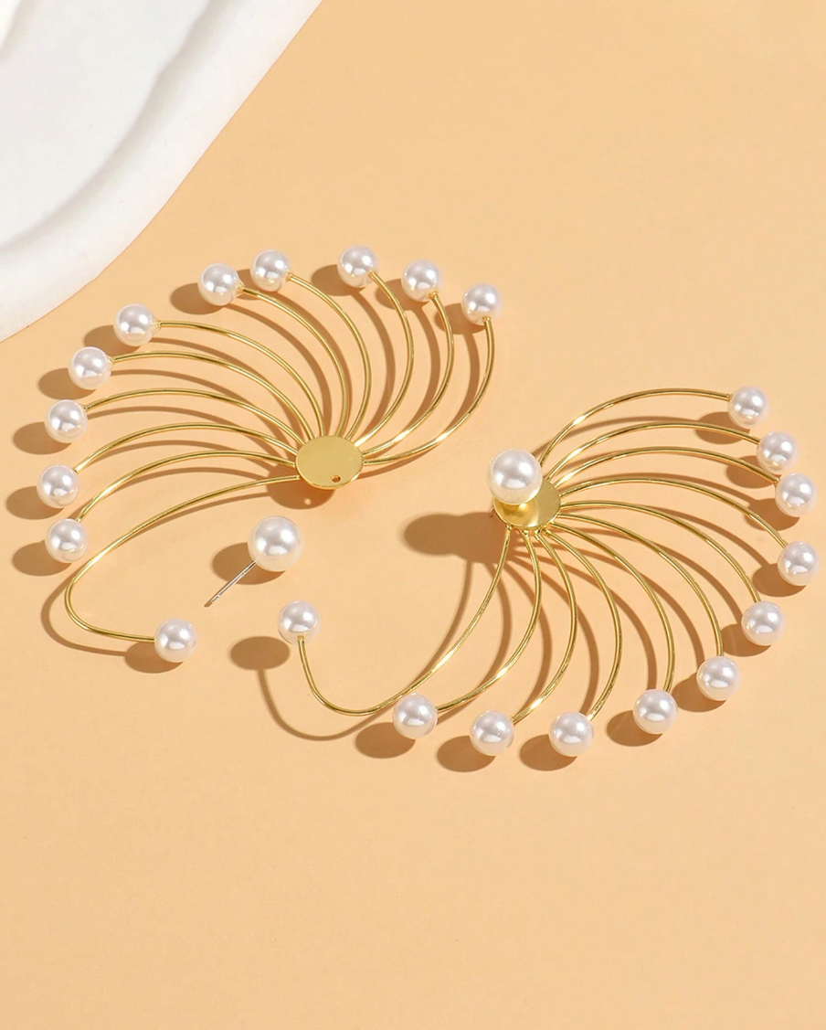 Women’s Swirl Statement Ear Jacket Earrings