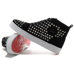 Men's Christian Louboutin Studded Canvas Sneakers