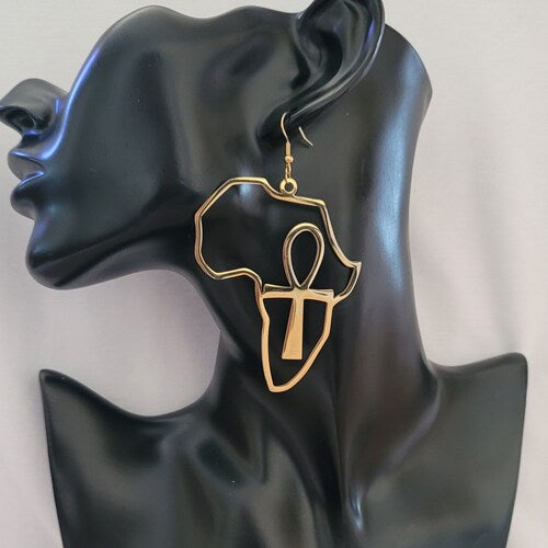 African Heritage Symbol Cutout Earrings