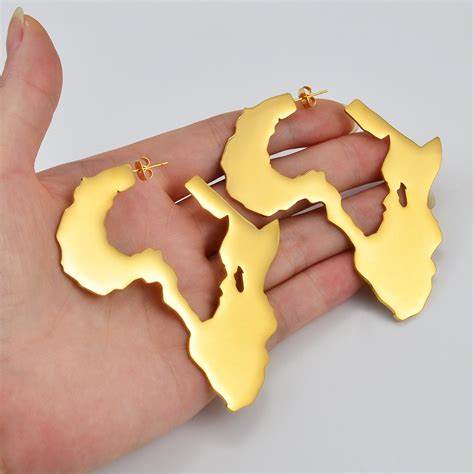 African Heritage Symbol Cutout Earrings