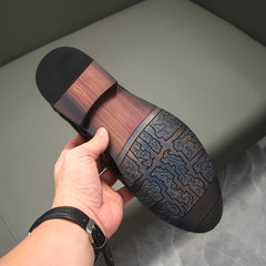 Men's Patent Leather Medusa Motif Dress Loafer