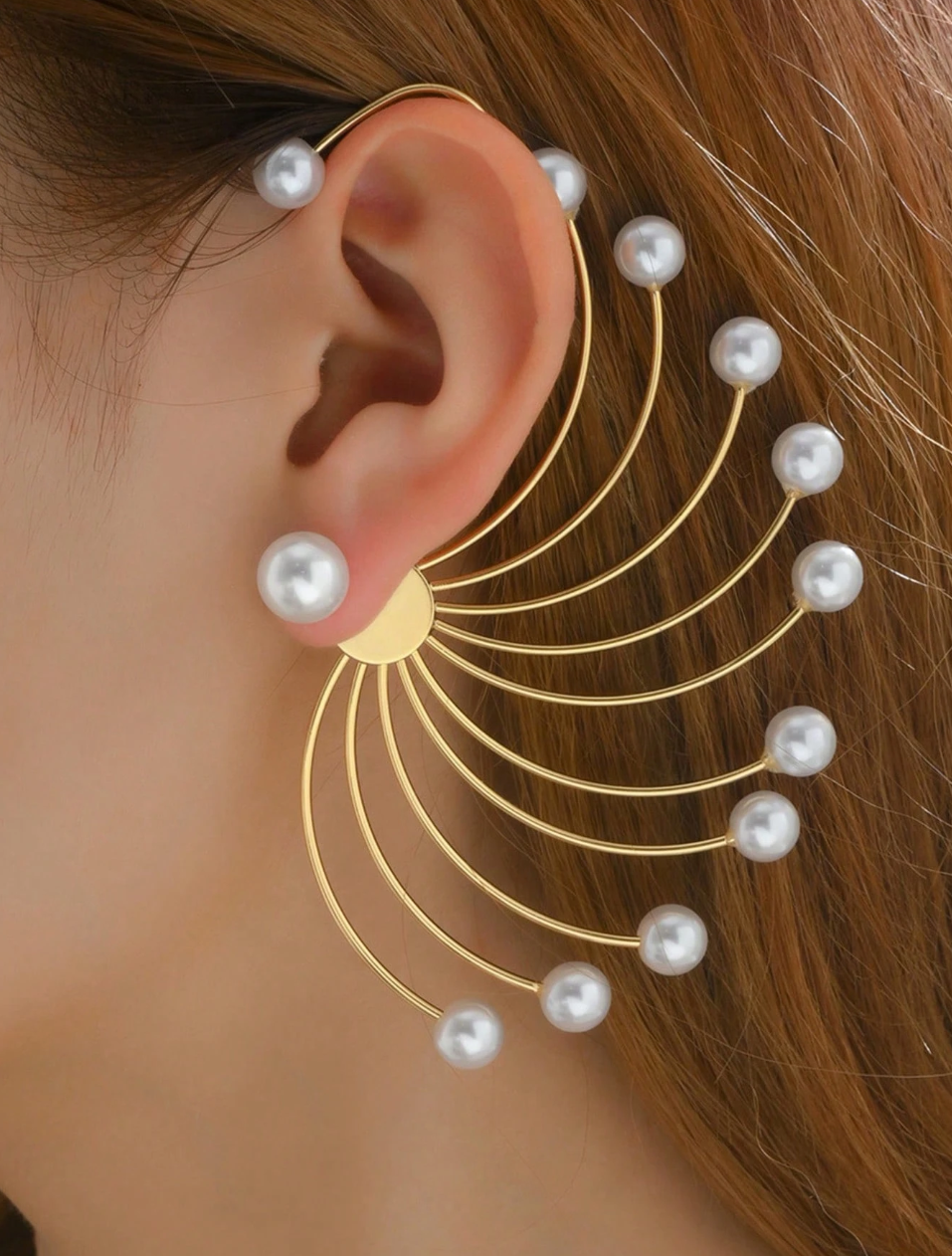 Women’s Swirl Statement Ear Jacket Earrings