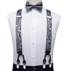 Mens silk suspender/bowtie dress set (UNBOXED)