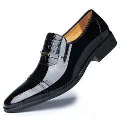 Men Slip on Patent Leather Dress Shoes 8-15