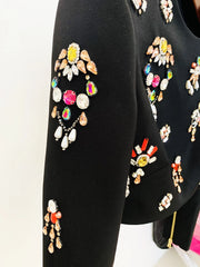 Jeweled Resort Crop Top and Mini Skirt Set 2pcs