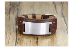 Unisex Customized Picture Mesh/Leather Adjustable Bracelets