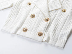 Women's Luxury Knit Texture Two Piece Sweater Set