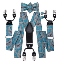 Mens silk suspender/bowtie dress set (UNBOXED)