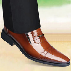 Men Slip on Patent Leather Dress Shoes 8-15