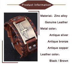 Engraved Unisex Leather Bracelets