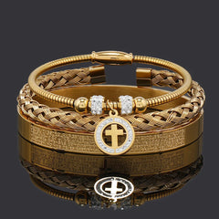 Men's Exquisite Bracelet Set Collection Gold