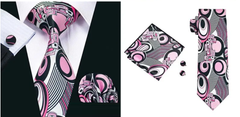 Wow Factor Graphic Print Silk Casual Tie