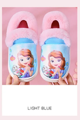 Disney's Frozen Girls Plush Padded Slip-on Shoes